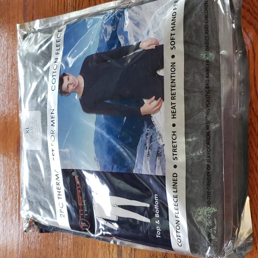 Therma Tek 2 pc Thermal Set for Men Cotton fleece